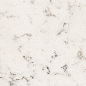 Silestone Lyra, a stylish engineered stone featuring a bright white surface with soft gray veining, ideal for countertops and surfaces.