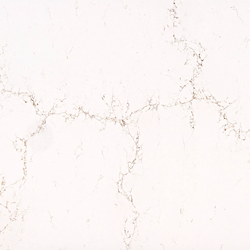 Creamy White Quartz with light gold veining