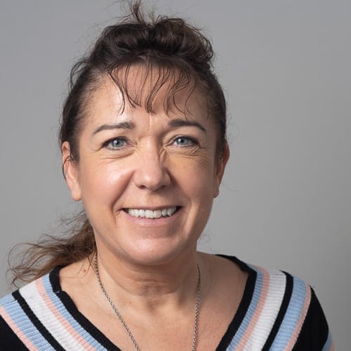 Jo Fowler, foot healthcare practitioner at Ashgrove Health Clinic in Higham Ferrers, supporting lower limb and foot health.