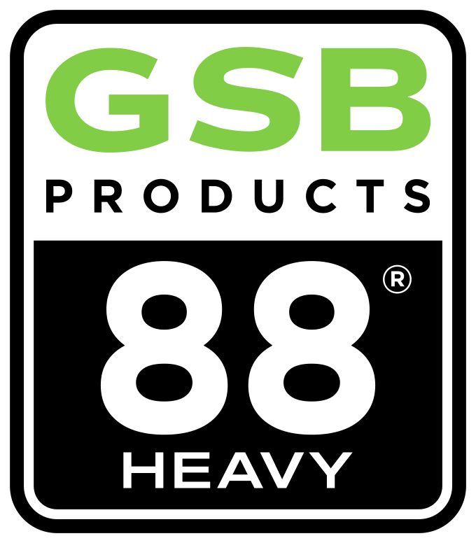 GSB Products 88 Heavy asphalt sealant label for pavement protection.