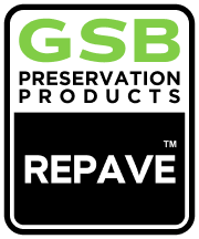 GSB Preservation Products logo for asphalt preservation and paving solutions.