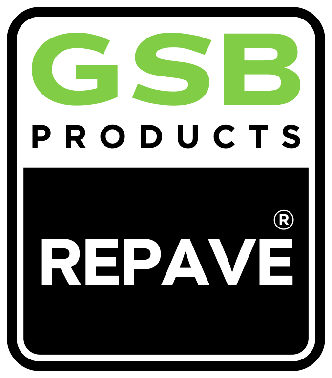 GSB Products Repave logo for asphalt and pavement solutions.