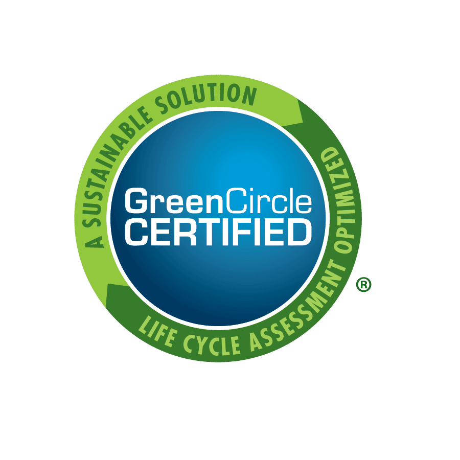 GreenCircle Certified sustainable asphalt solution logo for eco-friendly projects.