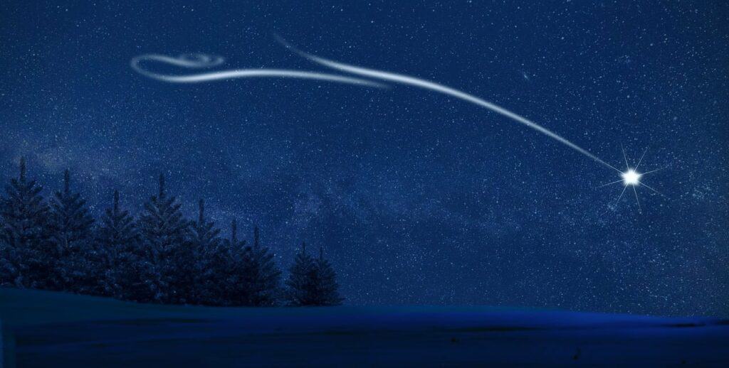 north star, stars, night