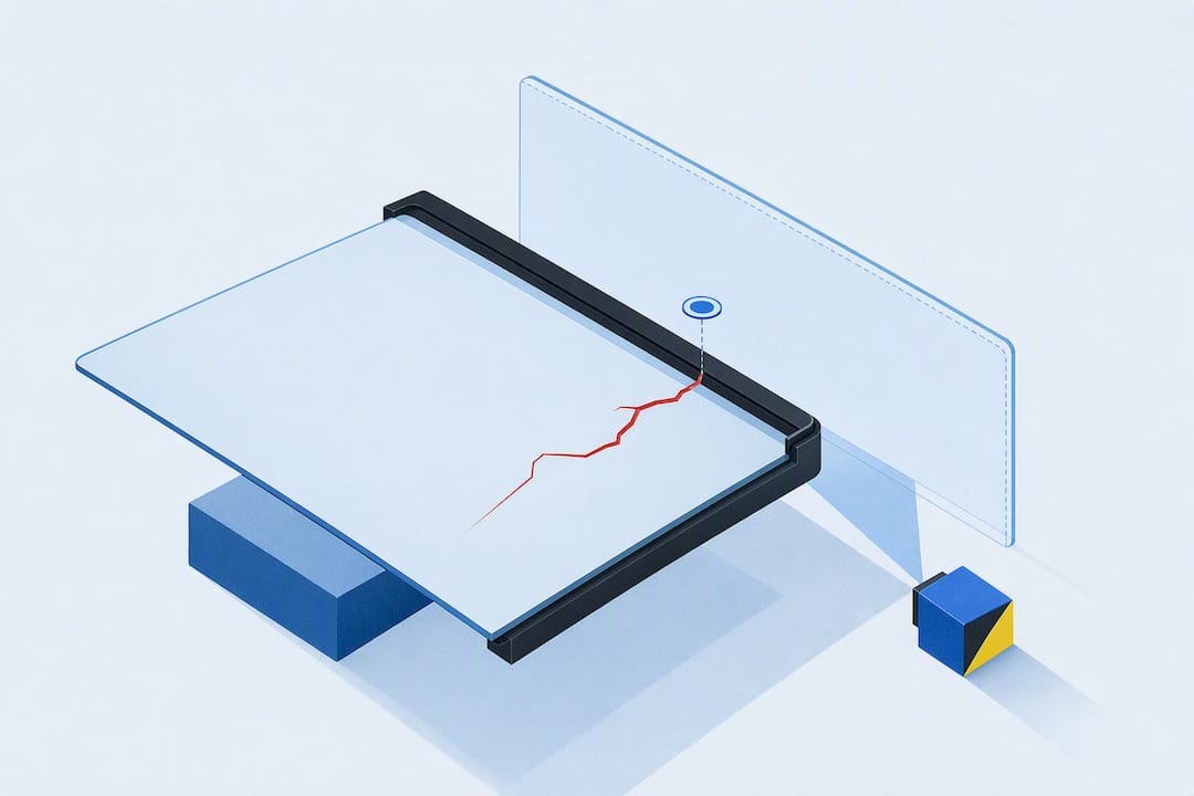 Featured image for “Replace Edge Windshield Cracks Near the Frame, ADAS Recalibration”