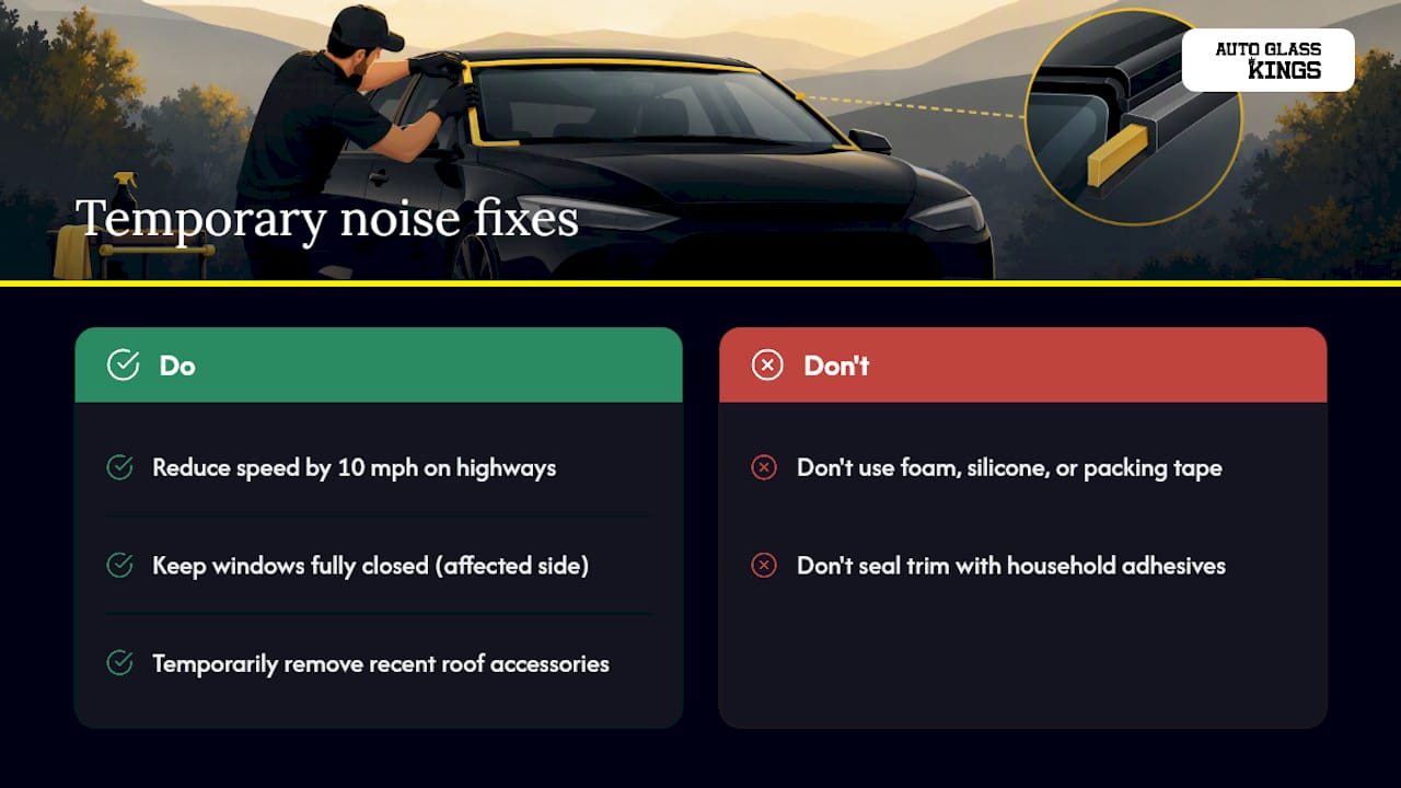 Can You Temporarily Reduce Wind Noise Before Getting It Fixed? — overview diagram