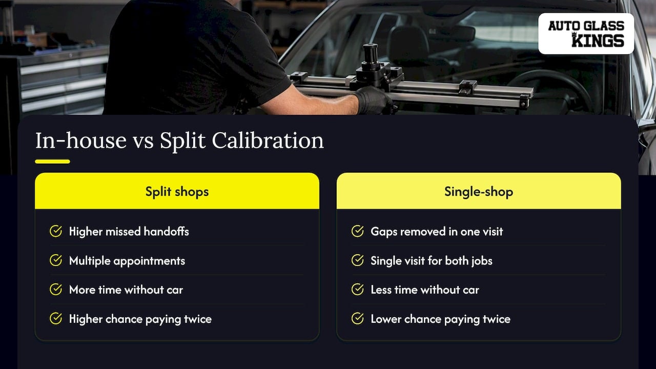 Why in-house calibration makes more sense than splitting the job — overview diagram