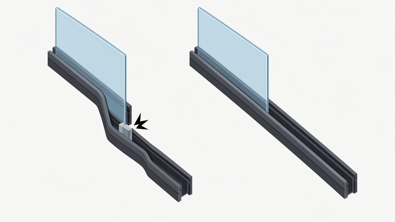Illustration comparing mismatched and exact channel fitment
