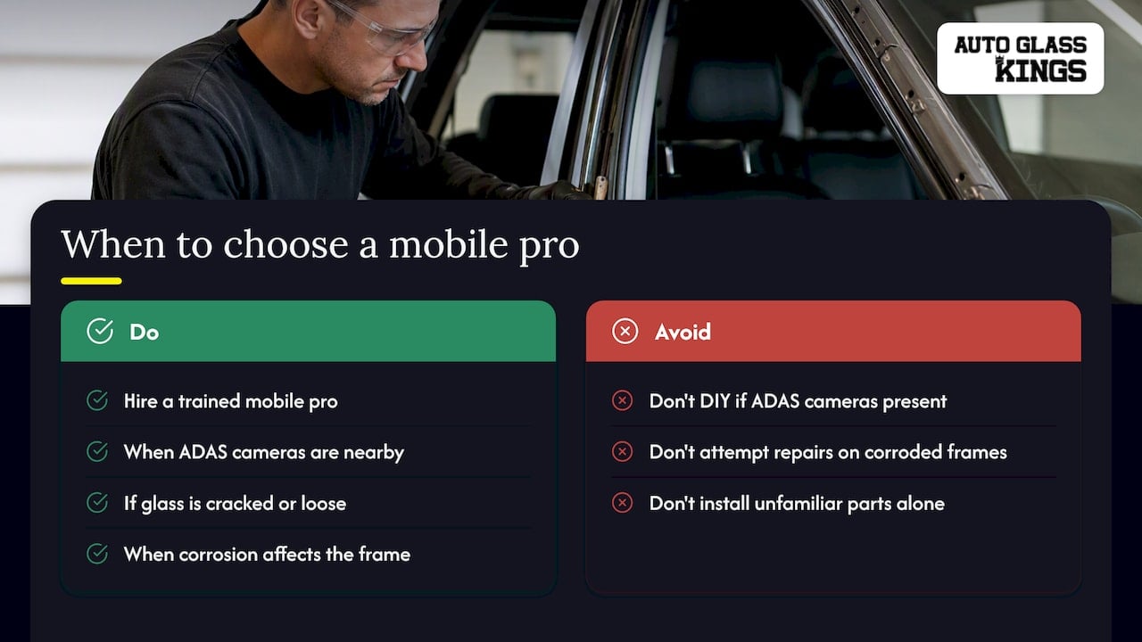 When a mobile pro makes more sense than DIY — overview diagram