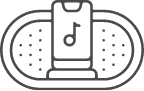 Multi Room Music Icon Gray