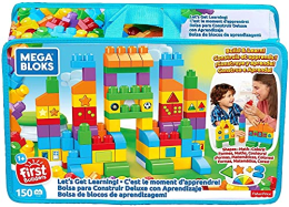 Colorful Mega Bloks building blocks for toddlers, educational and fun toy set.
