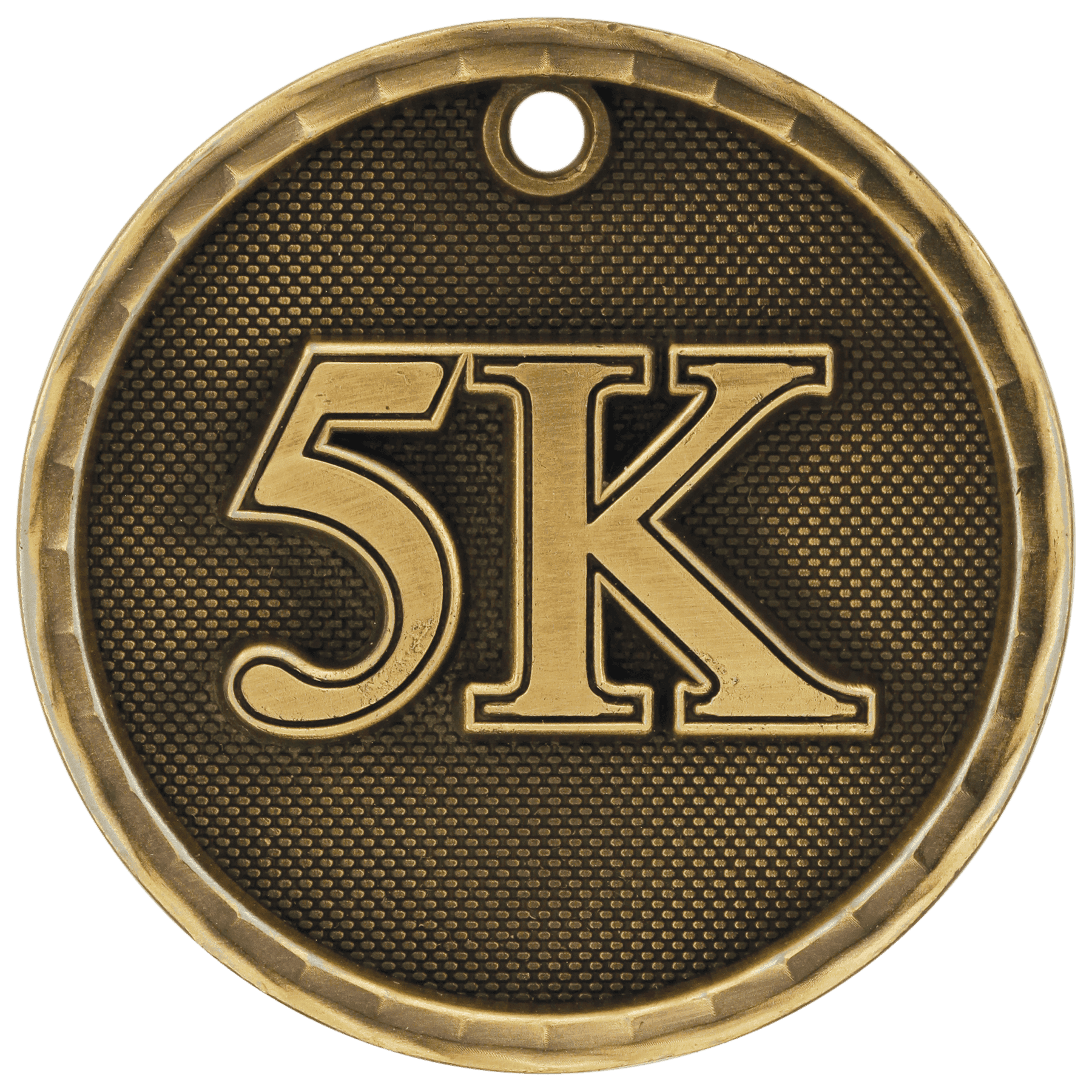 2" 3D 5K Medal