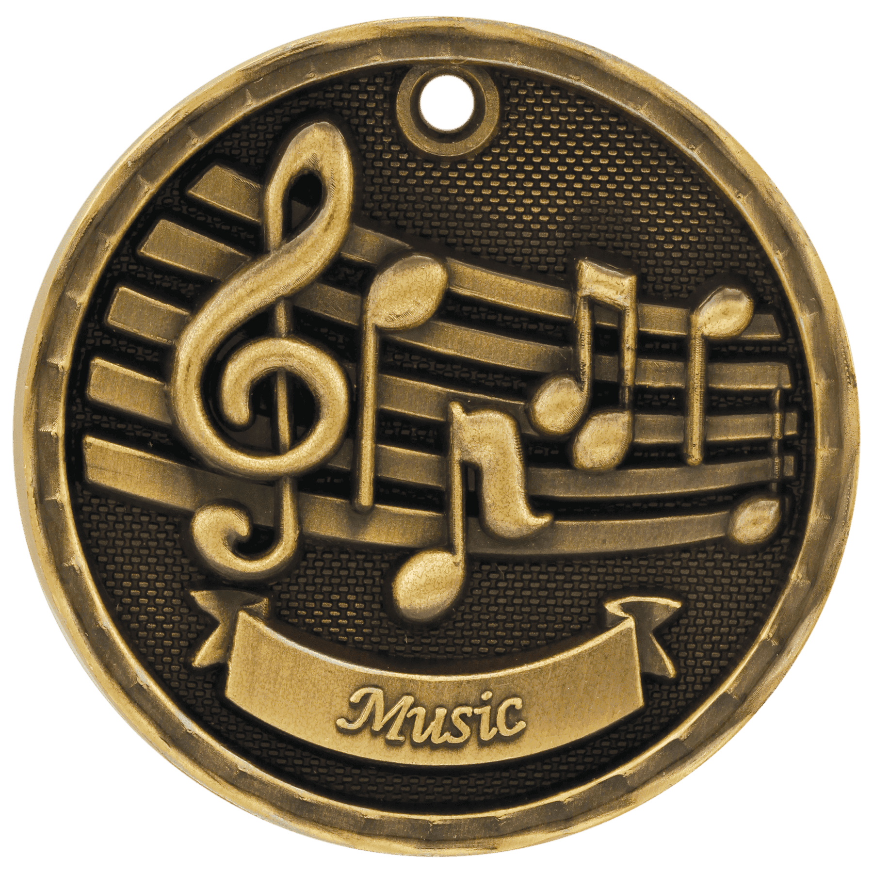 2" 3D Music Medal