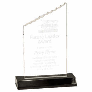 Small Clear Acrylic Iceberg with Black Acrylic Base