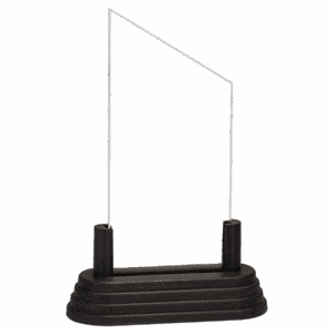 Medium Clear Peak Acrylic with Black Base