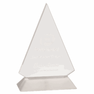 Large Triangle Acrylic with Base
