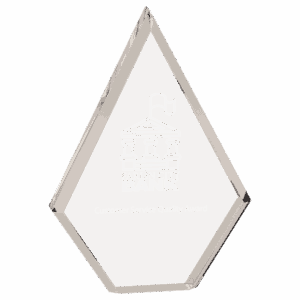 5" x 7" Clear Diamond Acrylic