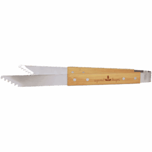 14" Bamboo Barbeque Tongs