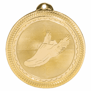 2" Track Laserable BriteLazer Medal