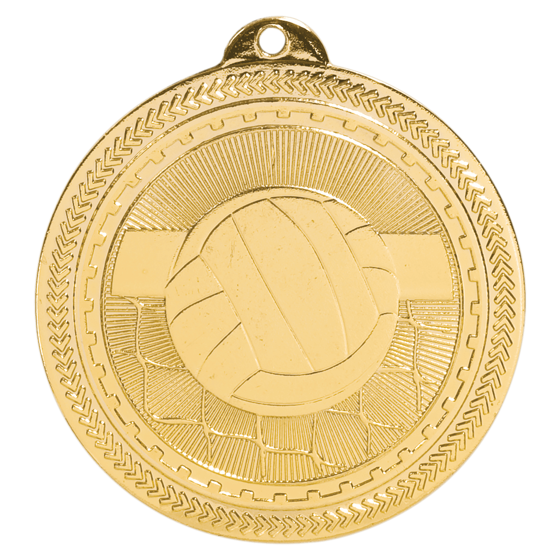 2" Volleyball Laserable BriteLazer Medal