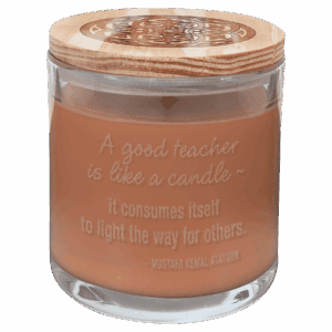 14 oz. Tropical Coconut Candle in a Glass Holder with Wood Lid
