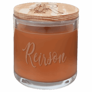 14 oz. Pumpkin Spice Candle in a Glass Holder with Wood Lid