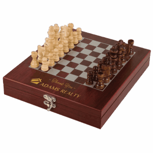 Rosewood Finish Chess Set
