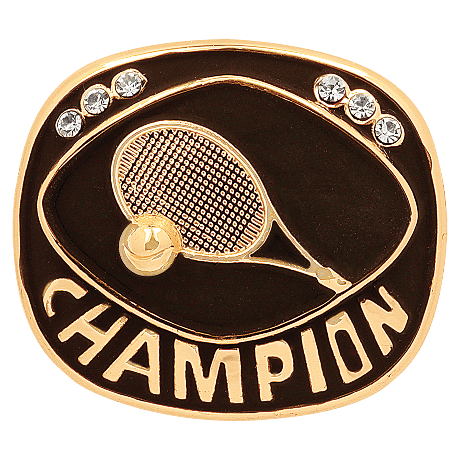 Gold Tennis Champion Ring Insert