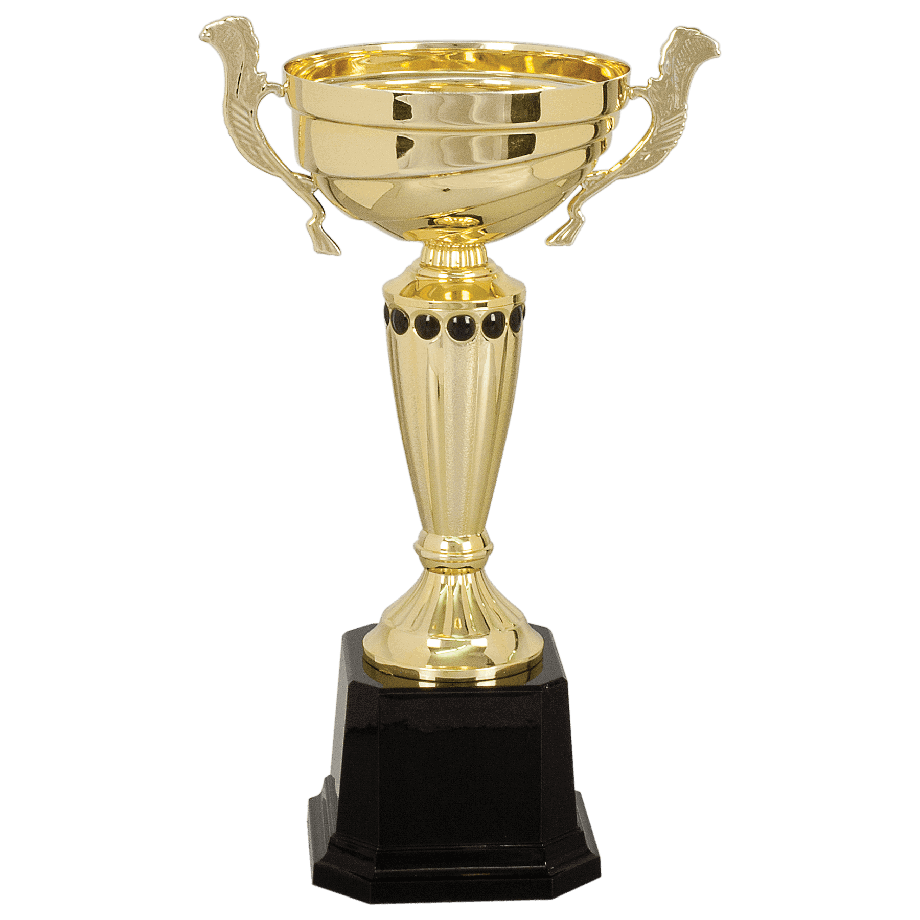 11 1/2" Completed Metal Cup Trophy on Plastic Base