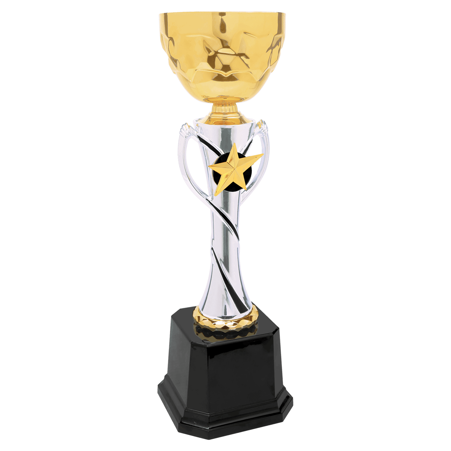 12 3/4" Silver/Gold Completed Metal Cup Trophy
