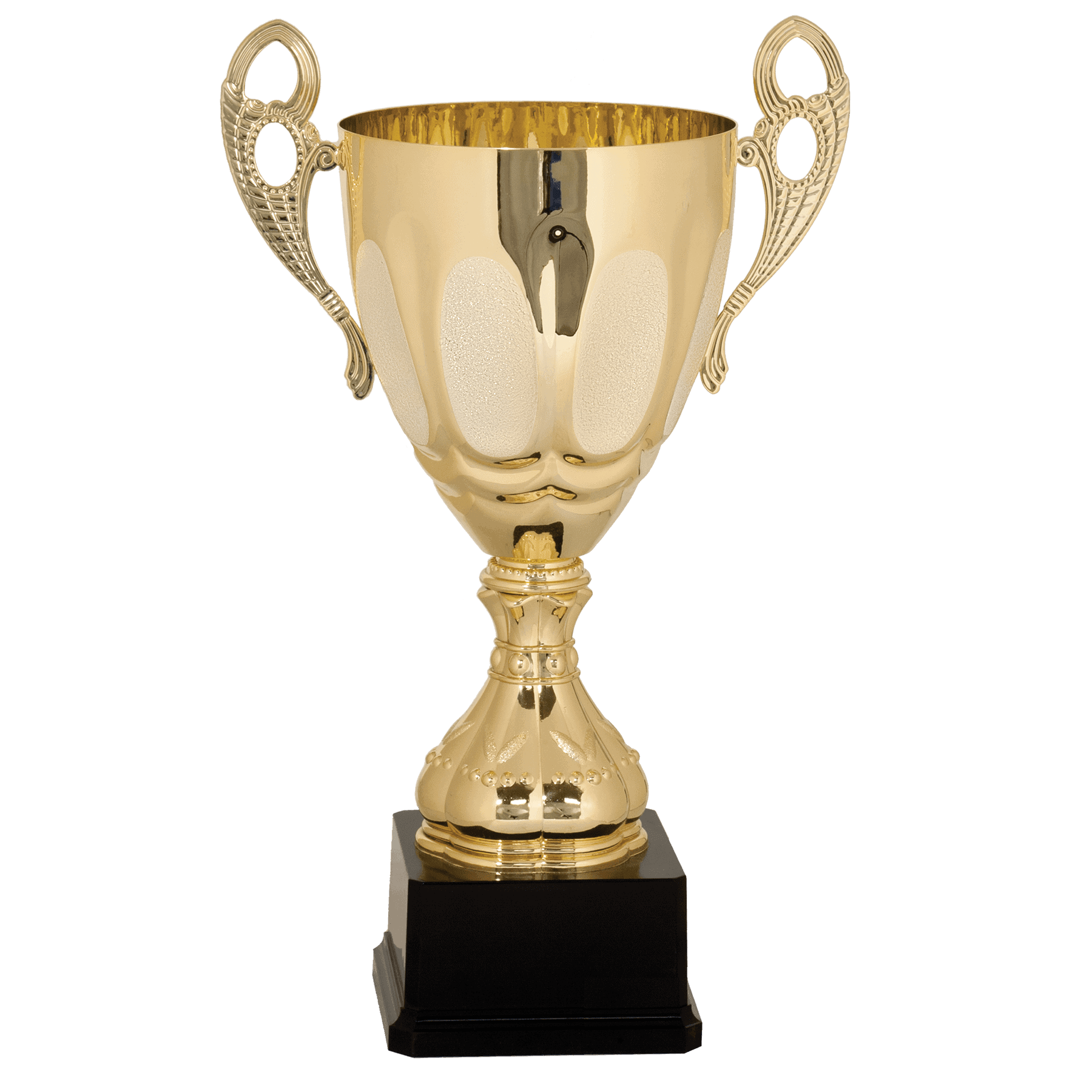 15 3/4" Completed Metal Cup Trophy on Plastic Base