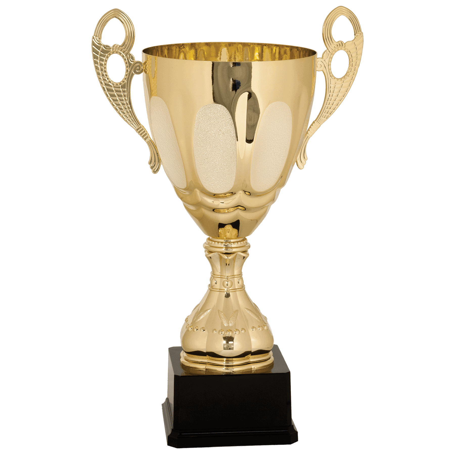17 1/2" Completed Metal Cup Trophy on Plastic Base
