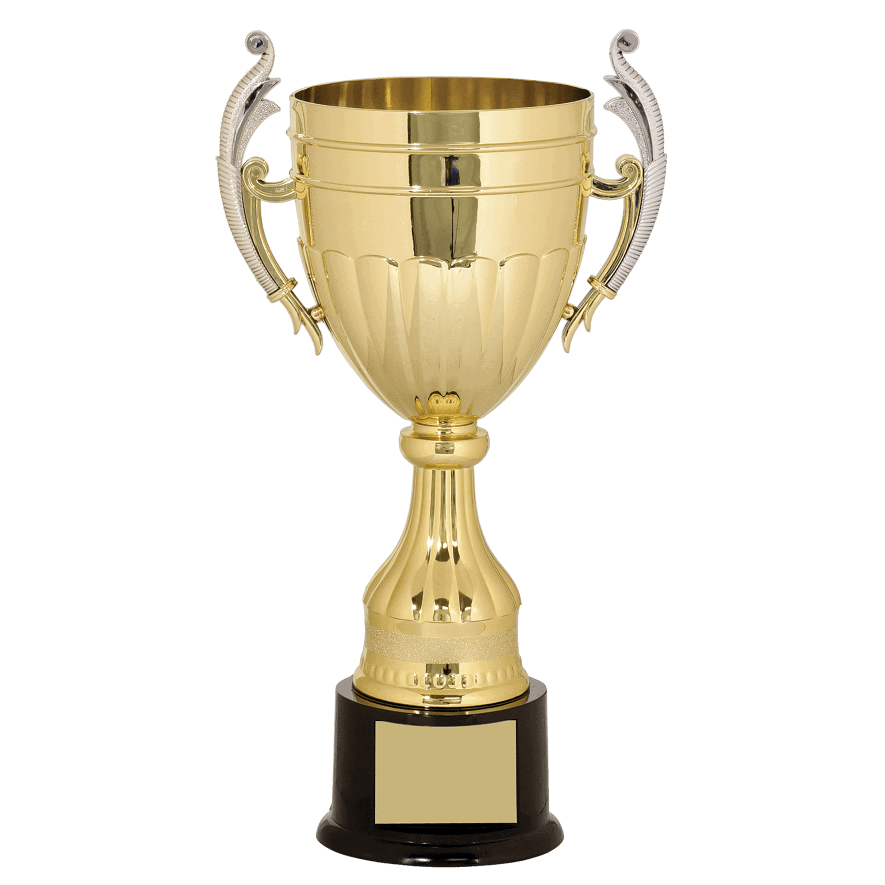 14 3/4" Gold/Silver Plastic Completed Cup Trophy