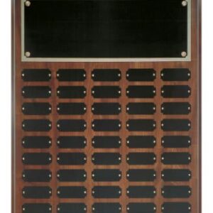 16" x 20" Cherry Finish Completed Perpetual Plaque with 45 Plates