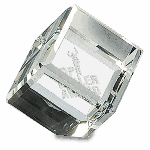 2 1/2" x 2 1/2" Crystal Cube