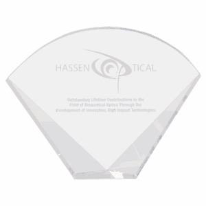 8" x 6" Crystal Facet Fan