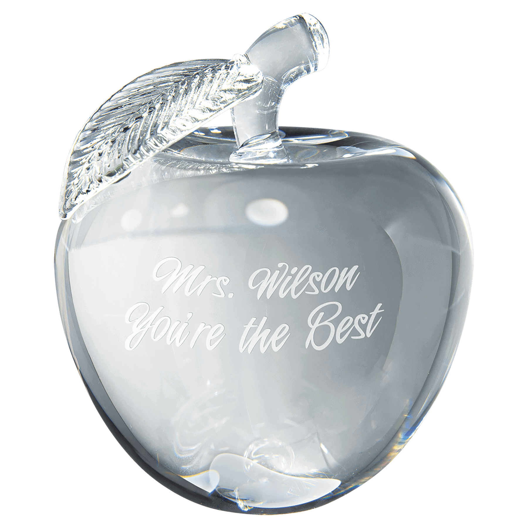 4" Crystal 3D Apple