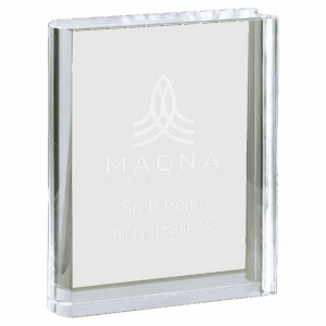 3 3/4" x 5" Clear Crystal Book