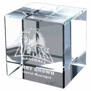 2" x 2" Crystal Cube
