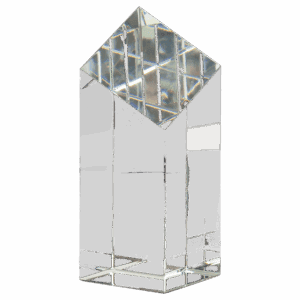 6" Crystal Diamond Top Pillar