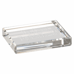 4" x 3" Crystal Rectangle Paperweight
