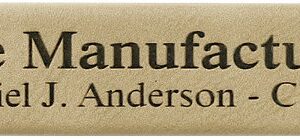 6 1/2" x 1" Laserable Leatherette Single Pen Case