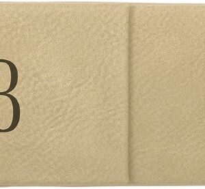 6 1/2" x 2" Laserable Leatherette Double Pen Case