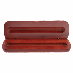 6 3/4" x 2 1/8" Rosewood Finish Pen Case (Case only, pen not included)