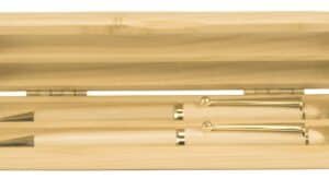 6 3/4" x 2" Maple 2-Pen Case (Case only, pen not included)