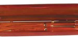 6 3/4" x 2" Rosewood Finish 2-Pen Case (Case only, pen/pencil not included)