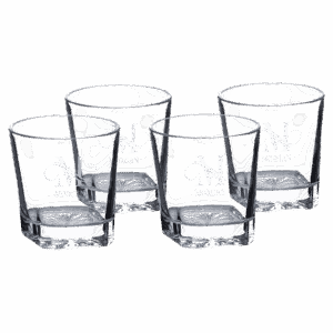 11 oz. Square Rocks Glasses in Printed Gift Box (Same Glasses as DCS301) Sold in Sets of 4, 6 Sets Per Case