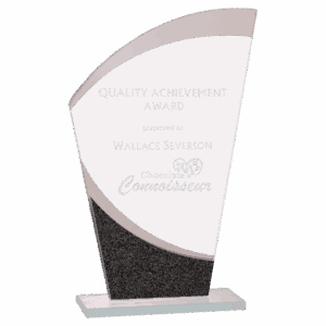 8" Wave Designer Glass Award