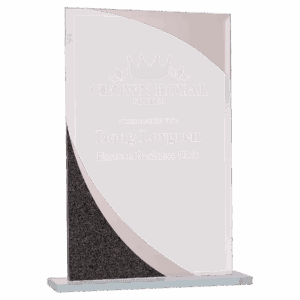 8" Rectangle Designer Glass Award