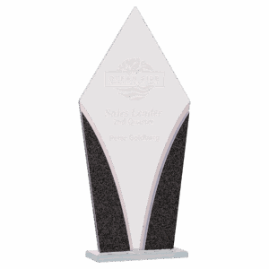 9 1/4" Diamond Designer Glass Award